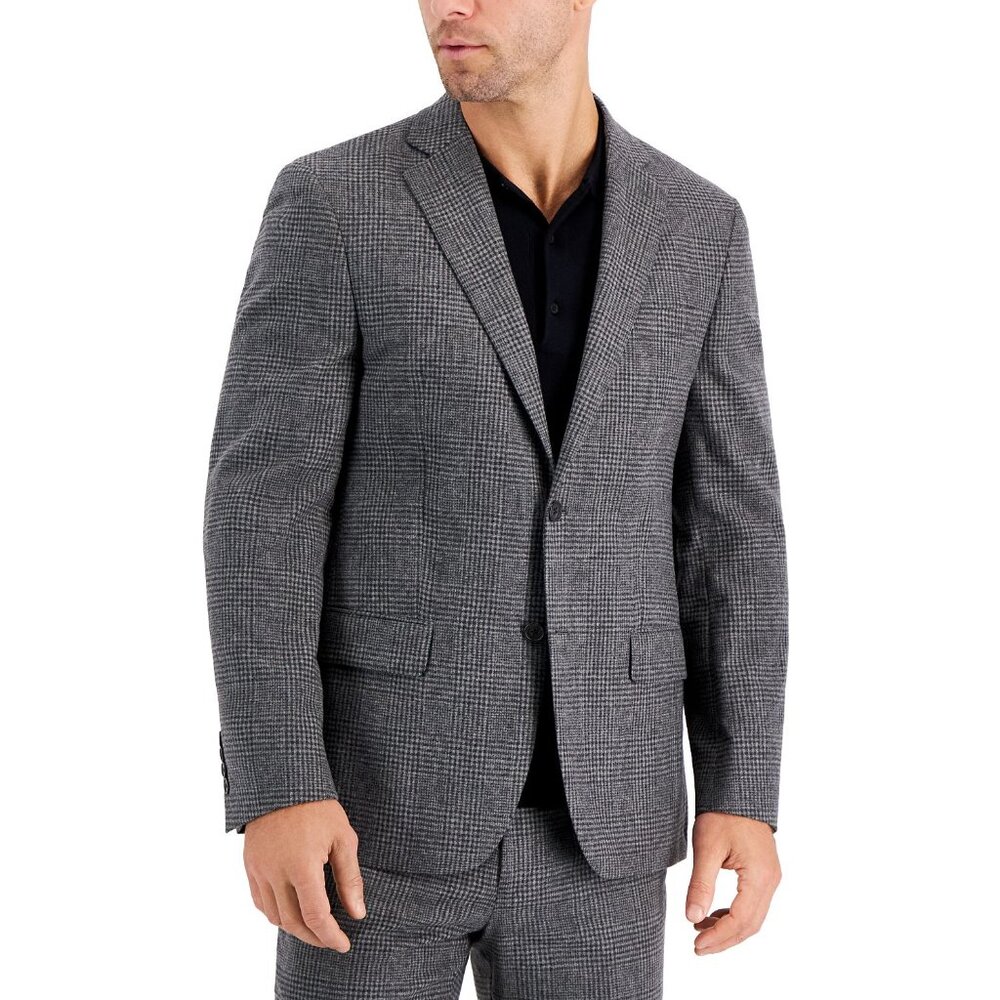 Lauren Ralph Lauren Men's Wool Flannel Classic-Fit Suit Jacket Grey B4HP $450